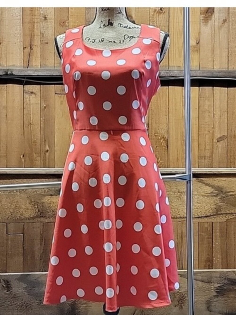 Polka Dot Mini Dress - Pink
